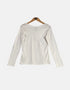 White long sleeve t shirt FM